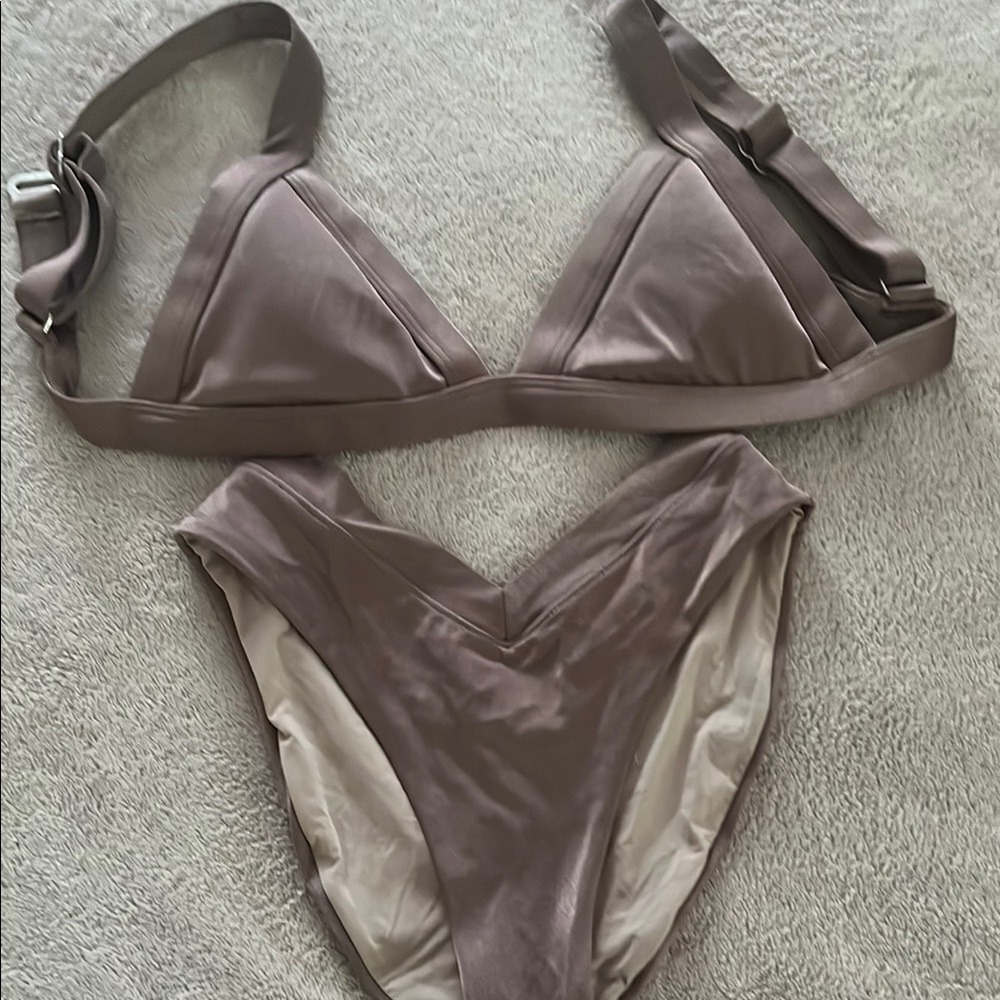 Elegant Brown Bikini Set